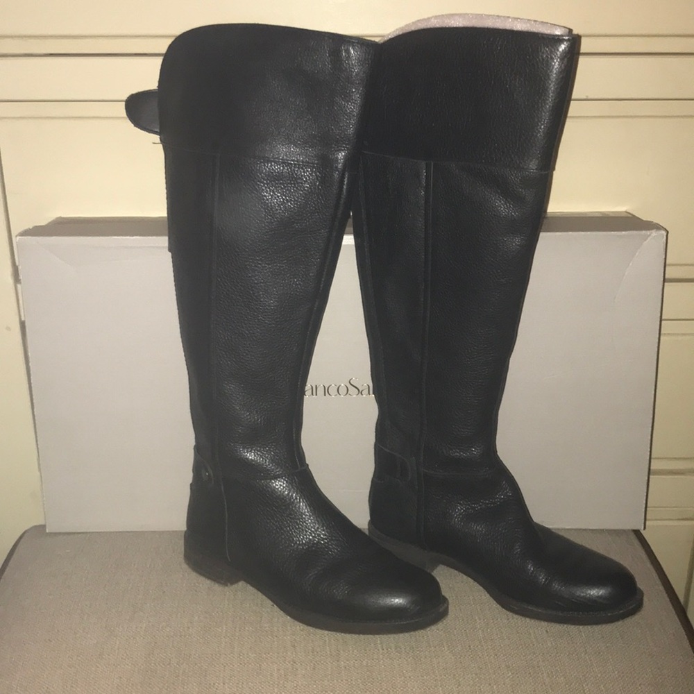Knee high black boots